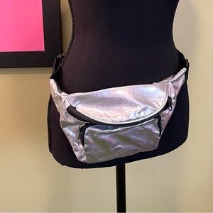 Silver metallic Fannie Pack